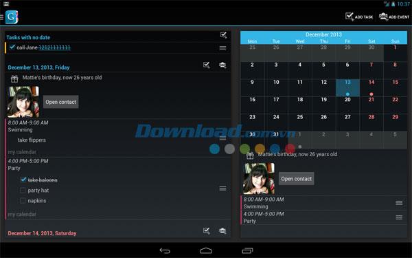 Day by Day Organizer pour Android 2.0.25 - Gérer le calendrier personnel sur Android