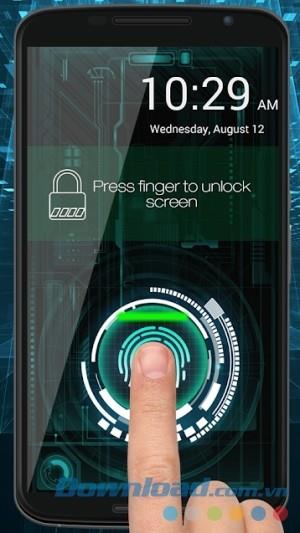 Fingerprint Lock Screen Prank pour Android 3.7 - Verrouiller le téléphone par empreinte digitale