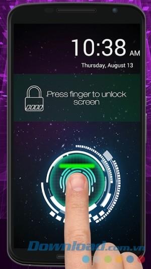 Fingerprint Lock Screen Prank pour Android 3.7 - Verrouiller le téléphone par empreinte digitale