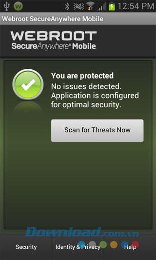 Webroot Security & Antivirus for Android 3.6.0.6610 - Protégez Android contre les virus et les logiciels malveillants