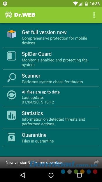 Dr.Web Anti-virus Light para Android - Aplicación antivirus para Android