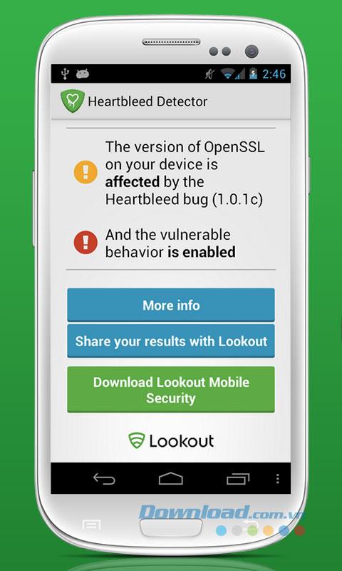Heartbleed Security Scanner for Android1.0-Androidで出血しているハートを検出する
