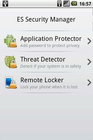 ES Security Manager pour Android
