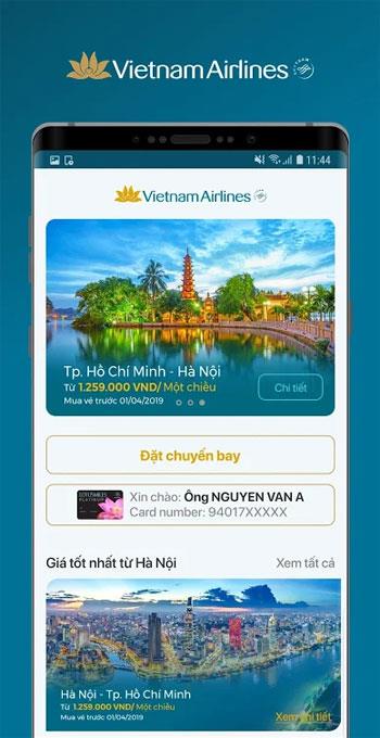 Vietnam Airlines pour Android 6.0.12 - Application Golden Lotus sur Android