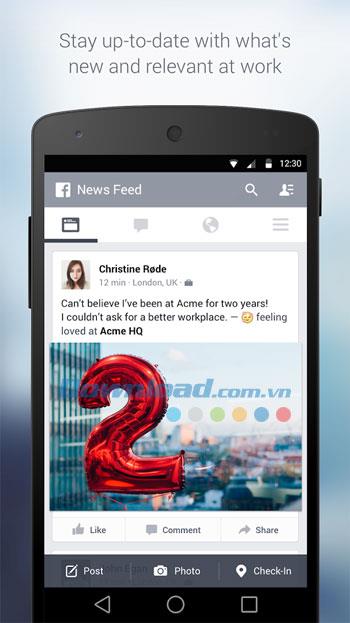 Facebook forAndroidの職場-Androidのビジネスソーシャルネットワーク