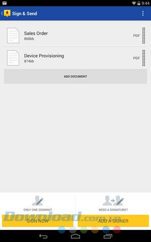 DocuSign - Signieren und Senden von Dokumenten für Android 2.5.1 - Erstellen Sie eine elektronische Signatur für Android