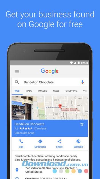 Google My Business für Android 2.4.0.129495845 - Verbinden von Unternehmen und Kunden über Android