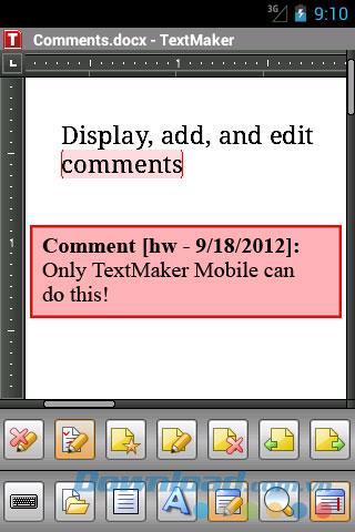 TextMaker Mobile pour Android 1.0 - Éditeur de texte sur Android