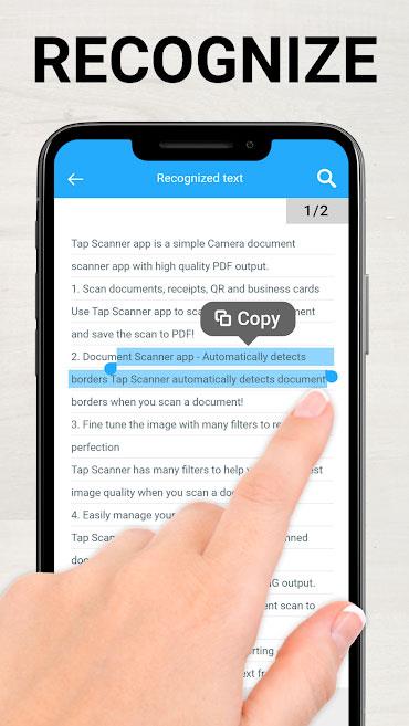 TapScanner forAndroid-Androidフォンをスキャナーに変える