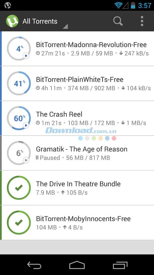µTorrent - Torrent Downloader pour Android 6.5.7 - Téléchargez uTorrent facilement sur Android