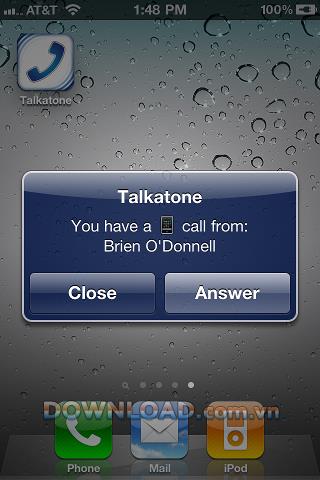 Talkatone pour Android 3.5-1406102219 - Appel gratuit et partage de photos via Facebook