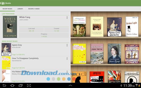 Aldiko Book Reader pour Android 3.0.4 - Lecteur de livres électroniques pour Android