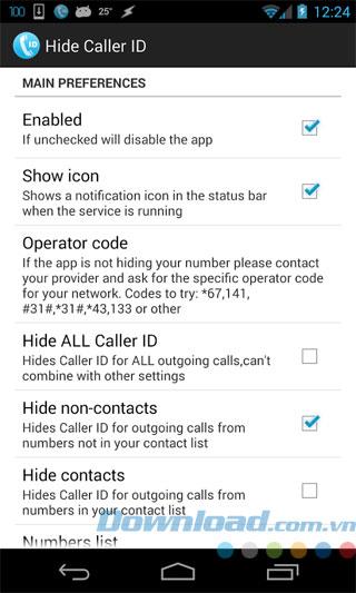 Ocultar identificador de llamadas para Android 2.6 - Ocultar números de teléfono para llamadas salientes