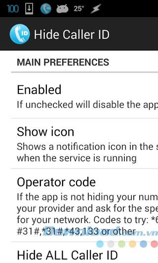 Ocultar identificador de llamadas para Android 2.6 - Ocultar números de teléfono para llamadas salientes