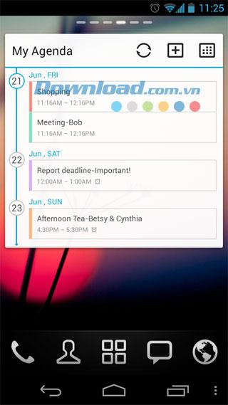 GO Calendar Widget para Android 4.0 - Calendario para teléfonos Android