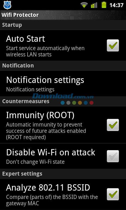 Protecteur Wifi pour Android 1.4.5 - Protéger le réseau Wifi sur Android