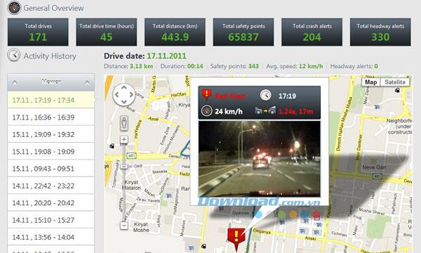 iOnRoad Augmented Driving Lite pour Android 1.5.1 - Conduisez en toute sécurité avec un téléphone Android