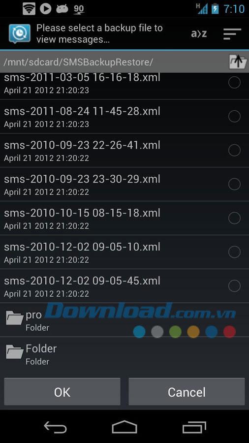 Copia de seguridad y restauración de SMS para Android 6.20 - Copia de seguridad y restauración de mensajes de teléfono Android