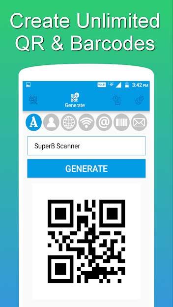 QR and Barcode Scanner Pro for Android 1.3.6 - Logiciel de numérisation de codes à barres professionnel