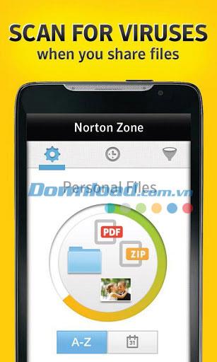 Norton Zone pour Android 1.0.0.426 - Stockage de données gratuit et en ligne pour Android