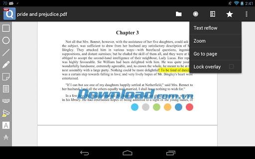 Démo qPDF Notes pour Android 3.1.2 - Modifier le PDF sur un appareil Android