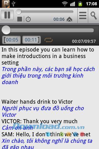 Inglés de habla inglesa para Android 1.1 - aplicación de aprendizaje de inglés de negocios