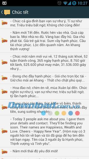 Android1.0.1用のベトナム語SMS-メッセージの管理