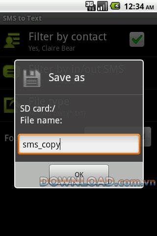 Android用のSMSからテキストへ-SMSをテキストに変換
