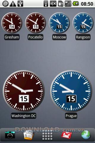 Widget de reloj mundial digital para Android: vea las horas de diferentes países
