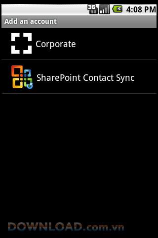 Share Point Contact Sync pour Android