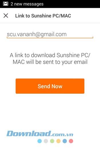 Sunshine für Android 1.4.0047 - Große Dateifreigabe für Android
