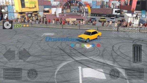 Torque Burnout para iOS 1.2: juego que demuestra las técnicas de conducción en iPhone / iPad