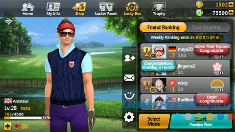 Golf Star pour iOS 4.3.1 - Jeu de golf gratuit sur iPhone / iPad