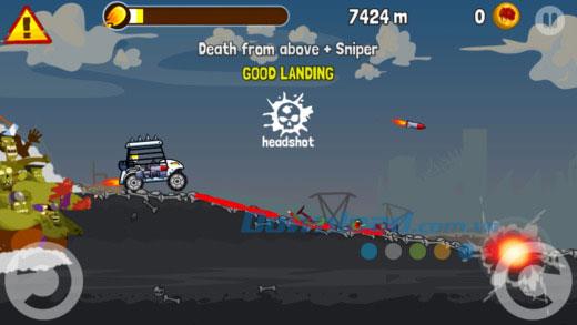 Zombie Road Trip para iOS 3.15: juego de carreras de disparos de zombis en iPhone / iPad