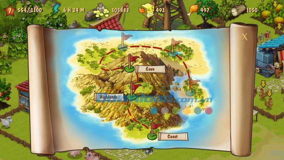 Lost in Baliboo pour iOS 1.15 - Jeu Robinson sur l'île déserte de Baliboo