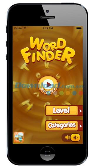 Word Finder pour iOS 1.0 - Jeu de mots croisés classique sur iPhone / iPad