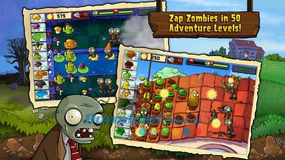 Plantes vs plantes  Zombies pour iOS 2.9.03 - Jeu de fruits en colère sur iPhone / iPad