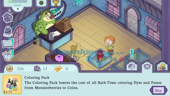 Monster Pet Shop para iOS 1.3.2 - Monster Store de gestión de juegos en iPhone / iPad