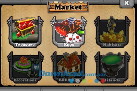 DragonVale pour iOS 2.0.0 - Jeu Dragon Kingdom sur iPhone / iPad