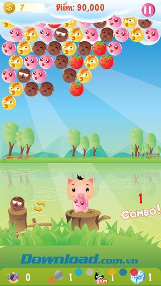 Pig shooting ball para iOS 1.0: juego gratuito de disparos de bolas