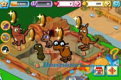 DinerTown Zoo pour iOS 1.23.10 - Jeu de gestion de zoo pour iPhone / iPad