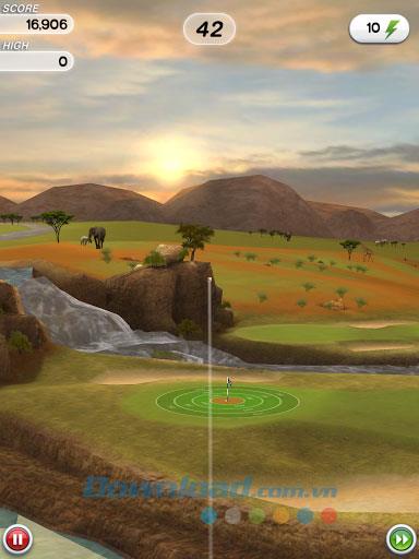 Flick Golf für iOS 1.1 - Attraktives Golfspiel für iPhone / iPad