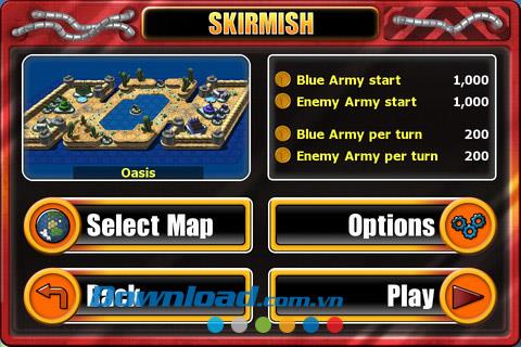 Great Little War Game Lite pour iOS 1.5.4 - Jeu de stratégie intéressant sur iPhone / iPad