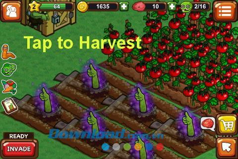 Zombie Farm 2 pour iOS - Jeu de ferme de zombies pour iPhone / iPad