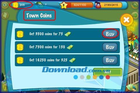Tap Town pour iOS 2.1 - Jeu de construction de villes sur iPhone / iPod touch / iPad