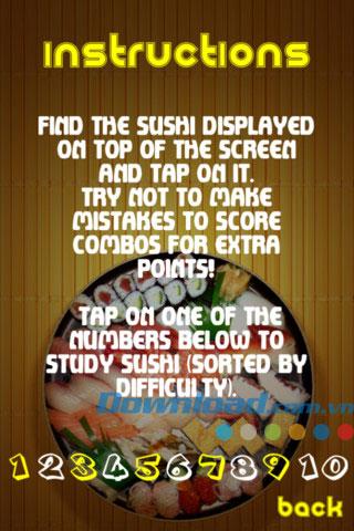 Click Sushi para iOS 1.1 - Juego de sushi para iPhone / iPad