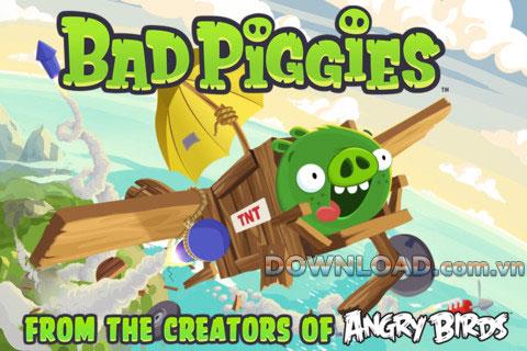 Bad Piggies für iOS 2.3.4 - Spiel des hässlichen grünen Schweins für iPhone / iPad