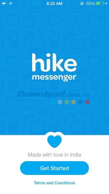 Hike pour iOS 4.1.3 - Service de messagerie gratuit sur iPhone / iPad