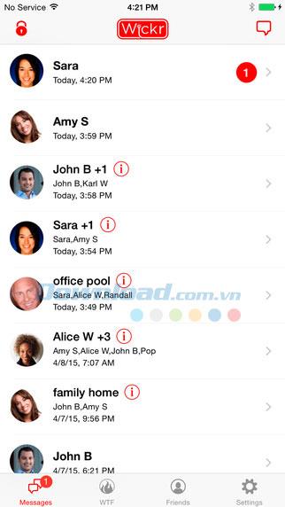 Wickr für iOS 2.5.3 - Sicherer Messaging-Dienst auf iPhone / iPad