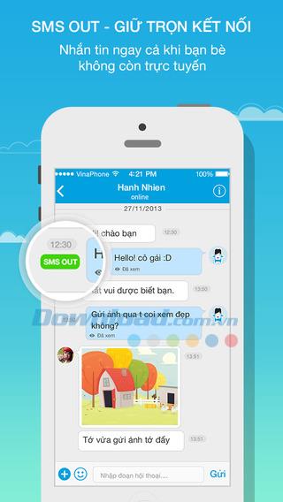 VietTalk für iOS 1.1.8 - Multimedia-Chat-Anwendung auf iPhone / iPad